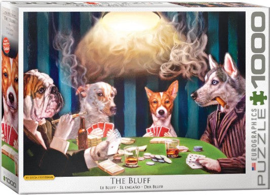 Eurographics 65562 The Bluff (Dogs Playing Poker) Puzzle (1000pc)