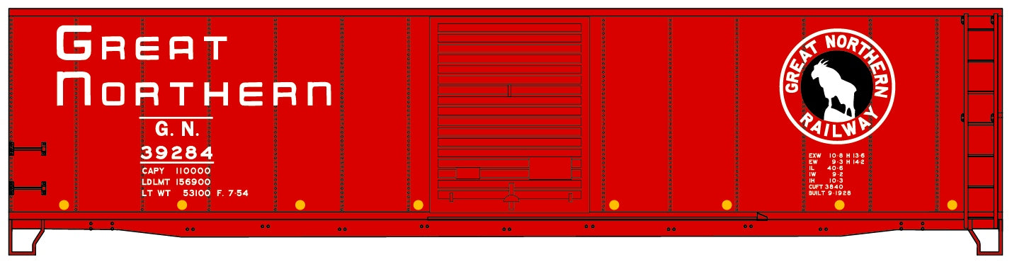 Accurail 5034 Ho 50' Riveted Steel Box Gn