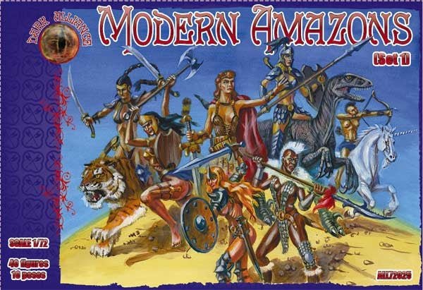 Alliance Figures 72025 1/72 Modern Amazon Figures (40)