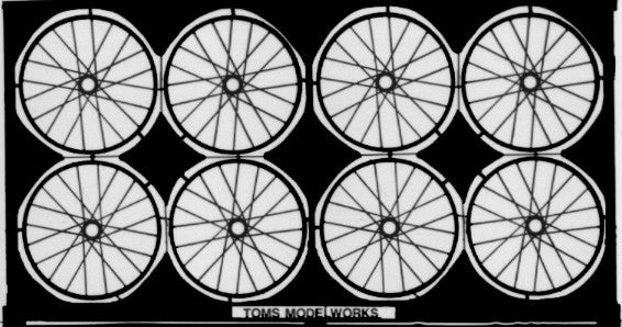 Toms Model Works 505 1/32 Spoked Aircraft Wheel Set (D)