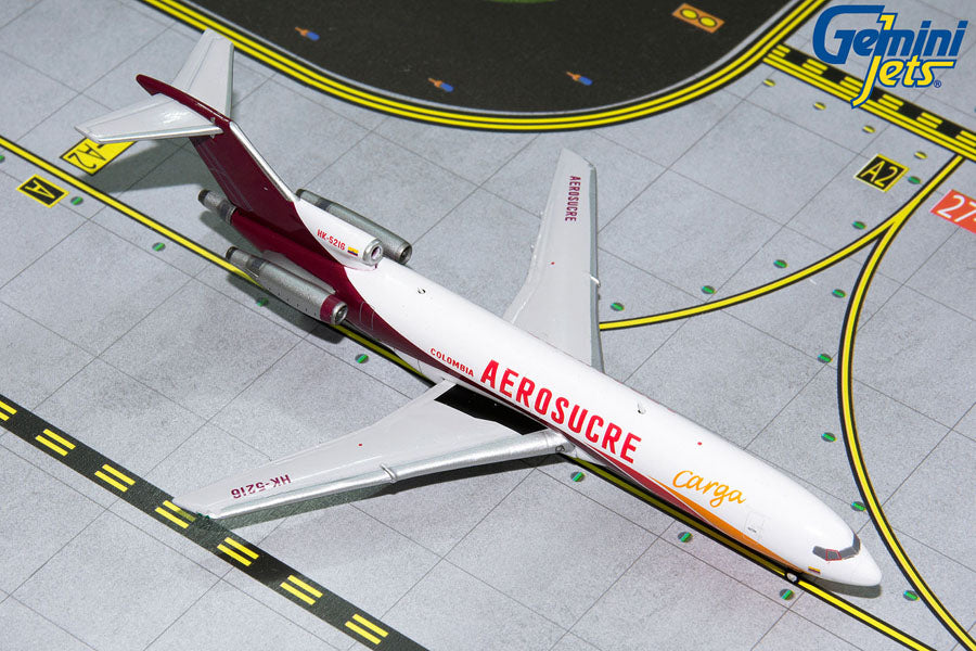 Gemini Jets 1/400 GJ1194 Gemini Aerosucre 727-200 1/400 Reg#Hk-5216