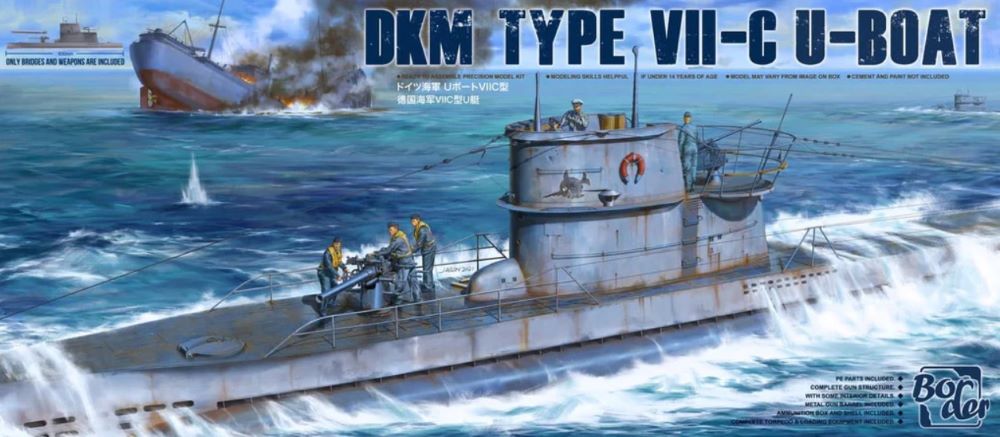 Border Models BS1 1/35 DKM Type VIIC U-Boat Conning Tower & Deck