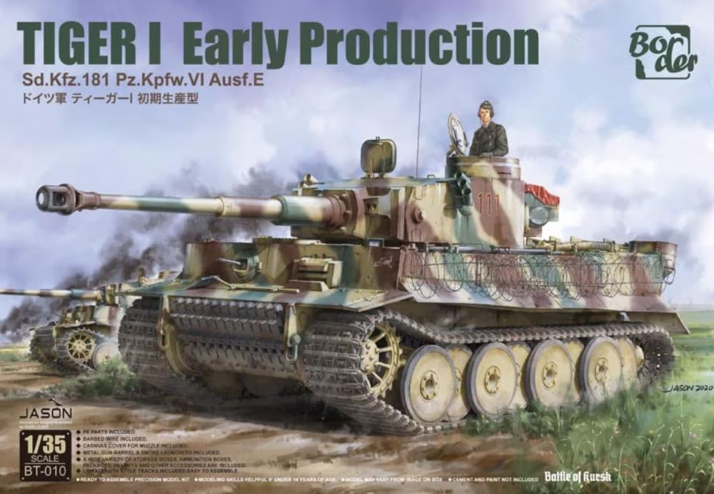 Border Models BT10 1/35 Tiger I Early Production SdKfz 181 PzKpfw VI Ausf E Tank Battle of Kursk