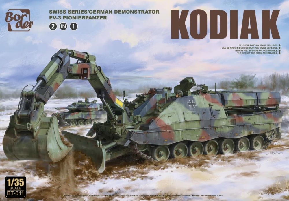 Border Models BT11 1/35 Kodiak AEV3 Pionierpanzer Tank Swiss/German Versions (2 in 1)
