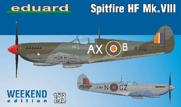 Eduard 7449 1/72 Spitfire HF Mk VIII Aircraft (Wkd Edition Plastic Kit)