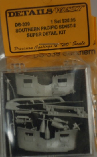 Details West 339 HO SD45T2 Super Detail Set Southern Pacific (29pc)