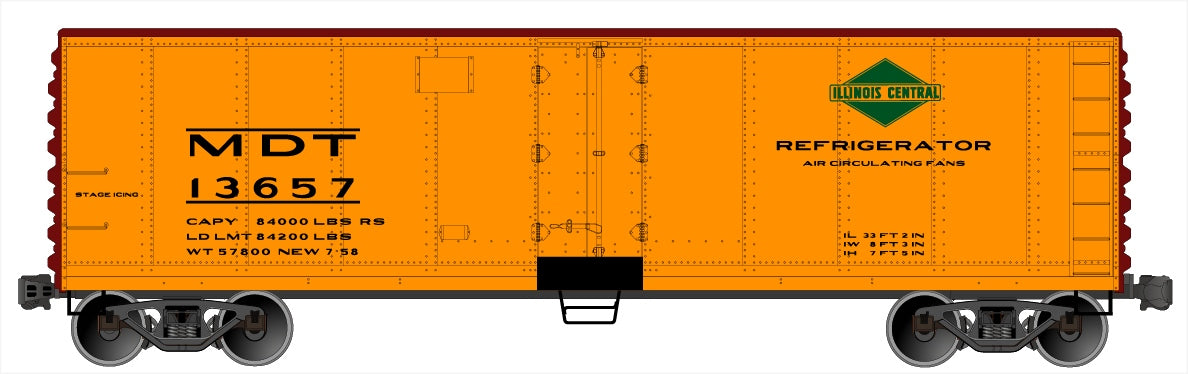 Accurail 83081 Ho 40'Sd Steel Reefer Ic
