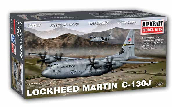 Minicraft 14737 1/144 C130J USAF Aircraft