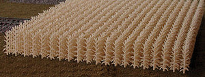 Bluford Shops 204 HO Scale Cornfield Kit - 1120 Stalks - 66-3/8 sq in 428 sq cm -- Autumn Harvest