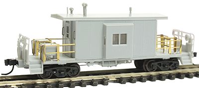 Bluford Shops 21000 N Scale Short Body Bay Window Caboose - Ready to Run -- Undecorated