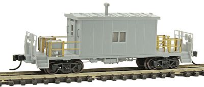 Bluford Shops 24000 N Scale Short-Roof Transfer Caboose - Ready to Run -- Undecorated