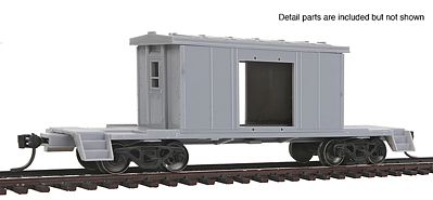 Bluford Shops 31000 HO Scale Short Body Bay Window Caboose - Ready to Run -- Undecorated