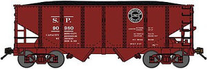 Bluford Shops 60473 N Scale USRA 30'6" 2-Bay Hopper with Load 3-Pack - Ready to Run -- Southern Pacific (Boxcar Red, black, Lines Logo)