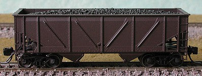 Bluford Shops 64000 N Scale 2-Bay Rebuilt War-Emergency Hopper with Load - Ready to Run -- Undecorated