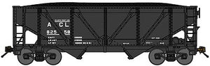 Bluford Shops 64062 N Scale 2-Bay Rebuilt War-Emergency Hopper w/Load 2-Pack - Ready to Run -- Atlantic Coast Line (black, Reporting Marks Only)