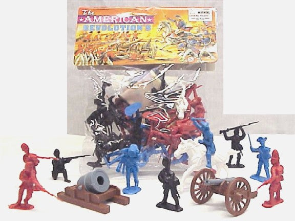 Playsets 98563 54mm American Revolution Figure Playset (50pcs) (Bagged) (Americana)