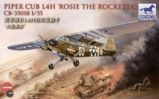 Bronco Models 35018 1/35 Piper Cub L4H Rosie The Rocketer Aircraft
