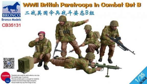 Bronco Models 35131 1/35 WWII British Paratroops in Combat Set B (5)