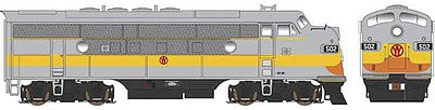 Bowser 24588 HO Scale EMD F3A w/LokSound & DCC - Executive Line -- New York, Ontario & Western #502 (gray, orange, yellow)