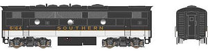 Bowser 24596 HO Scale EMD F7B w/LokSound & DCC - Executive Line -- Southern Railway #6164 (Tuxedo, black, white)