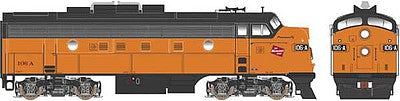 Bowser 24603 HO Scale EMD F7A - Standard DC - Executive Line -- Milwaukee Road #84A (orange, black, TMR Logo)