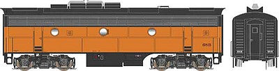 Bowser 24605 HO Scale EMD F7B - Standard DC - Executive Line -- Milwaukee Road #68B (orange, black)