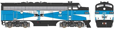 Bowser 24621 HO Scale EMD F3A Phase 4 w/LokSound & DCC - Executive Line -- Boston & Maine #4228 (McGinnis, blue, white, black)