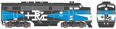 Bowser 24623 HO Scale EMD F3A Phase 1 - Standard DC - Executive Line -- Boston & Maine #4226 (black, blue, white, Alternate B&M Design)