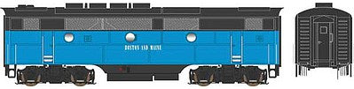 Bowser 24624 HO Scale EMD F3B Phase 1 - Standard DC - Executive Line -- Boston & Maine #4224 (Early, blue, black, Small Lettering)