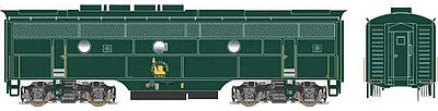 Bowser 24629 HO Scale EMD F3B Phase 2 - Standard DC - Executive Line -- Central Railroad of New Jersey # E (Sea Green, yellow Liberty Logo)