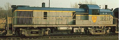 Bowser 24648 HO Scale Alco RS3 w/LokSound & DCC -- Delaware & Hudson #1508 (Lightning Stripe, gray, blue, yellow)