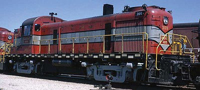 Bowser 24657 HO Scale Alco RS3 w/LokSound & DCC -- Green Bay & Western #307 (red, gray)