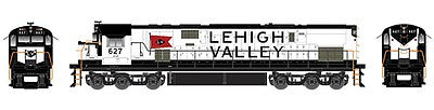 Bowser 24722 HO Scale Alco C628 w/LokSound & DCC - Executive Line -- Lehigh Valley #641 (Snow Bird, white, black, red)