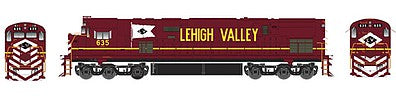 Bowser 24723 HO Scale Alco C628 - Standard DC - Executive Line -- Lehigh Valley #635 (Cornell Red, yellow, white)