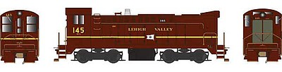 Bowser 24790 HO Scale Baldwin DS 4-4-1000 - Standard DC - Executive Line -- Lehigh Valley 145 (Tuscan, yellow, white Flag, Large Numbers)