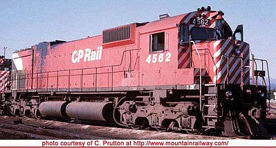 Bowser 24836 HO Scale Montreal Locomotive Works M630 - Standard DC - Executive Line -- Canadian Pacific 4510 (Action Red, 5" Stripe, Lg Multimark, Exp. Tank, Ditc