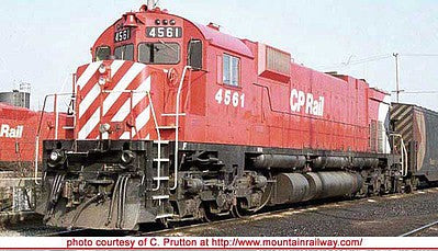 Bowser 24844 HO Scale Montreal Locomotive Works M630 - LokSound & DCC - Executive Line -- Canadian Pacific 4508 (Action Red, 8" Stripe, Lg Multimark, Exp. Tank, Ditc