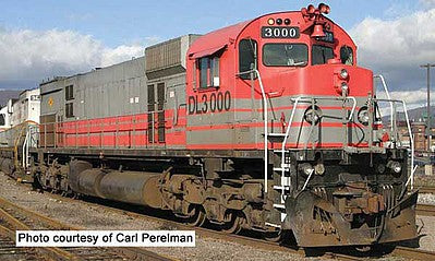 Bowser 24876 HO Scale Montreal Locomotive Works M630 - LokSound & DCC - Executive Line -- Delaware-Lackawanna 3000 (Ex-GE, gray, red)