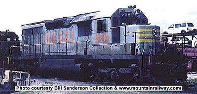 Bowser 24894 HO Scale GMD SD40 - LokSound & DCC - Executive Line -- Quebec, North Shore & Laborador 220 (gray, orange, yellow)