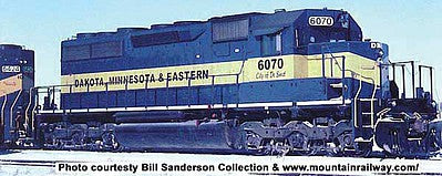 Bowser 24911 HO Scale GMD SD40 - LokSound & DCC - Executive Line -- Dakota, Minnesota & Eastern 6082 (blue, yellow)