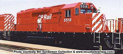 Bowser 24923 HO Scale GMD SD40 - Standard DC - Executive Line -- Canadian Pacific 5555 (Action Red, No Multi Mark)