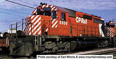 Bowser 24941 HO Scale GMD SD40 - LokSound & DCC - Executive Line -- Canadian Pacific 5506 (Action Red, 5" Stripe, Large Multimark)