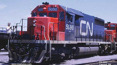Bowser 24970 HO Scale GMD SD40 No Dynamic Brakes - LokSound & DCC - Executive Line -- Canadian National 5090 (black, red, white, Large Noodle Logo, No Ditch Light