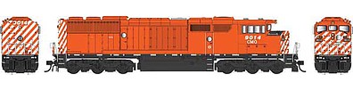 Bowser 24989 HO Scale GMD SD40-2F - LokSound & DCC - Executive Line -- Central Maine & Quebec 9014 (Restencilled ex-CP, Action Red, white)