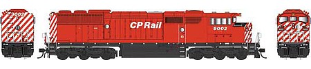 Bowser 24992 HO Scale GMD SD40-2F - Standard DC - Executive Line -- Canadian Pacific #9005 (Action Red, white; Porthole Dots)