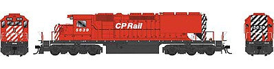 Bowser 25043 HO Scale GMD SD40-2 - LokSound & DCC - Executive Line -- Canadian Pacific #5639 (Action Red; Small Multimark, Elephant Ears)