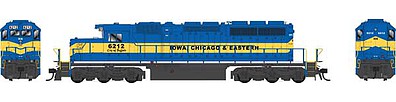 Bowser 25055 HO Scale GMD SD40-2 - LokSound & DCC - Executive Line -- Iowa, Chicago & Eastern 6212 City of Buffalo (blue, yellow)