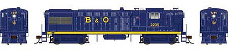Bowser 25077 HO Scale Baldwin AS16 - Standard DC - Executive Line -- Baltimore & Ohio 2235 (blue, yellow, Large Gothic B&O)