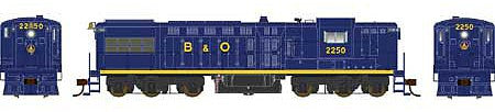 Bowser 25079 HO Scale Baldwin AS616 - Standard DC - Executive Line -- Baltimore & Ohio 2250 (Ex-C&O, blue, yellow, Gothic B&O)