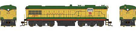 Bowser 25085 HO Scale Baldwin AS616 - Standard DC - Executive Line -- Duluth, South Shore & Atlantic 204 (yellow, green, red, Radio Markings)